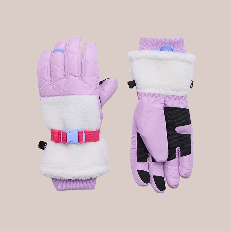 Thickened Waterproof Full Fleece Lined Winter Skiing Gloves