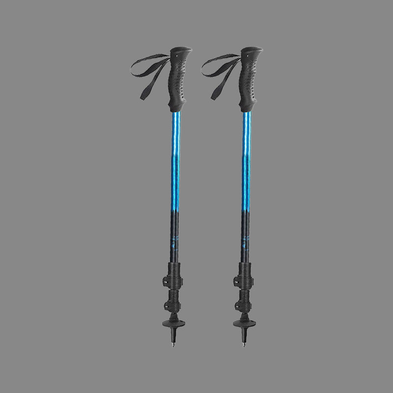 Stable Shock-Absorbing And Flexible Adjustable Ski Poles