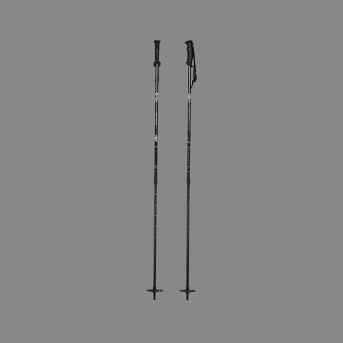 Adjustable Ski Poles With A Retractable Grip
