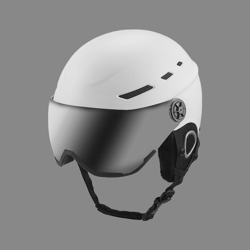 Ski Helmet with Integrated Goggles Protective Helmet