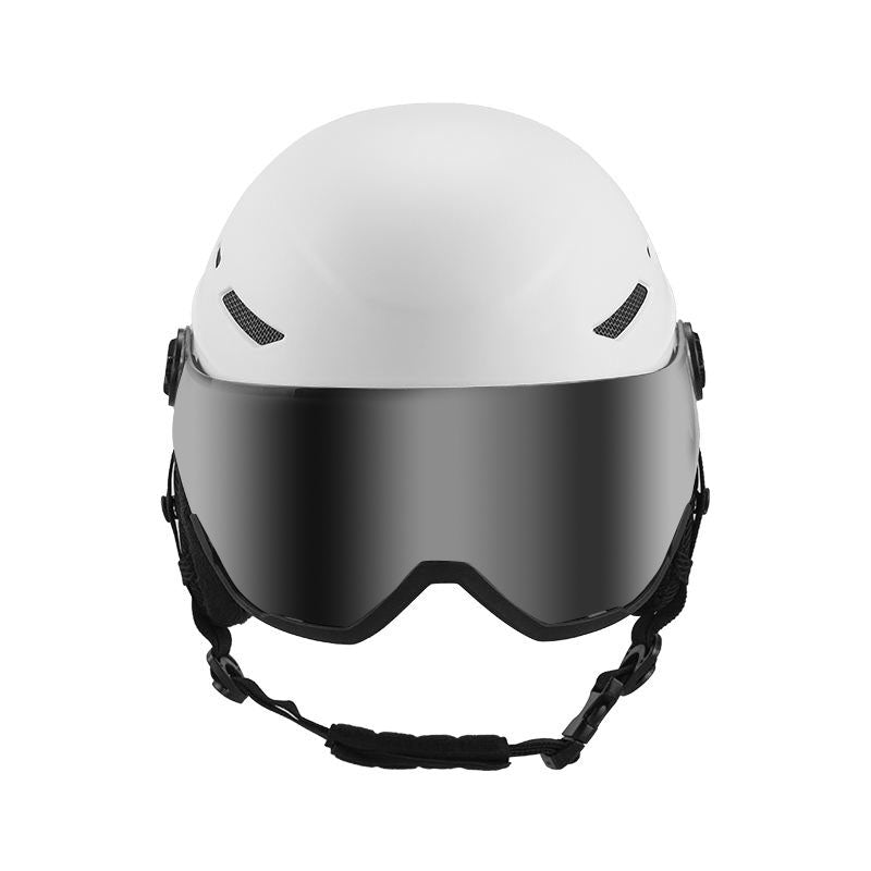 Ski Helmet with Integrated Goggles Protective Helmet