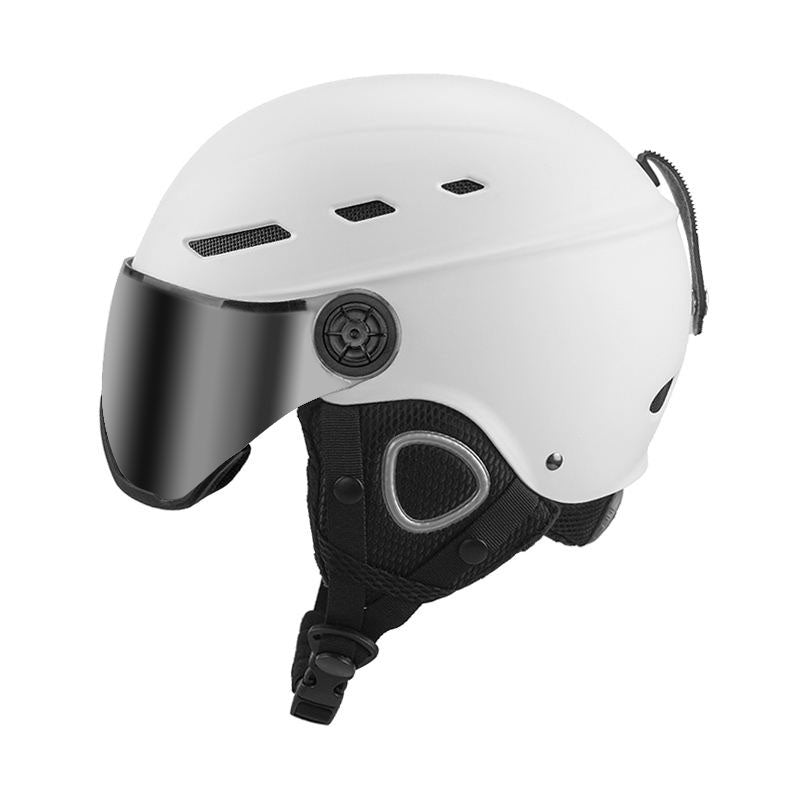 Ski Helmet with Integrated Goggles Protective Helmet