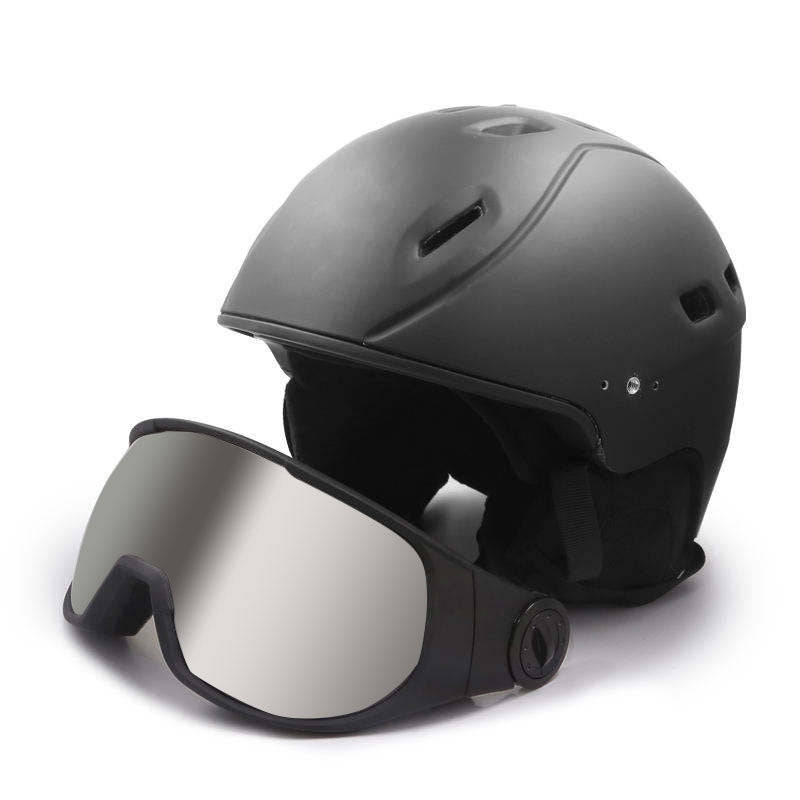 Stylish Ski Helmet with Goggles Ski Equipment