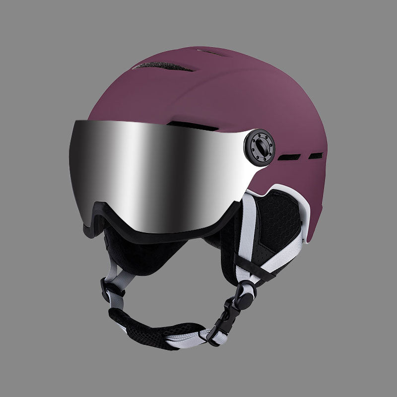 Ventilated Ski Helmet with Anti Fog Goggles