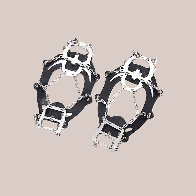 Heavy Duty Chain Linked Ice Crampons Maximum Traction for Icy Terrain