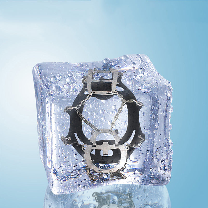 Heavy Duty Chain Linked Ice Crampons Maximum Traction for Icy Terrain