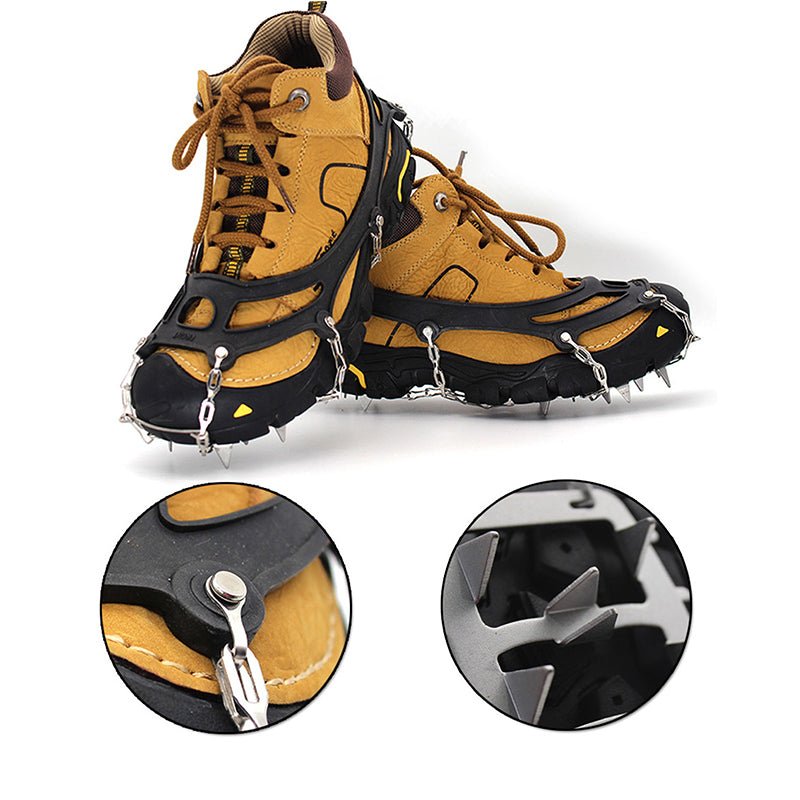 Heavy Duty Chain Linked Ice Crampons Maximum Traction for Icy Terrain