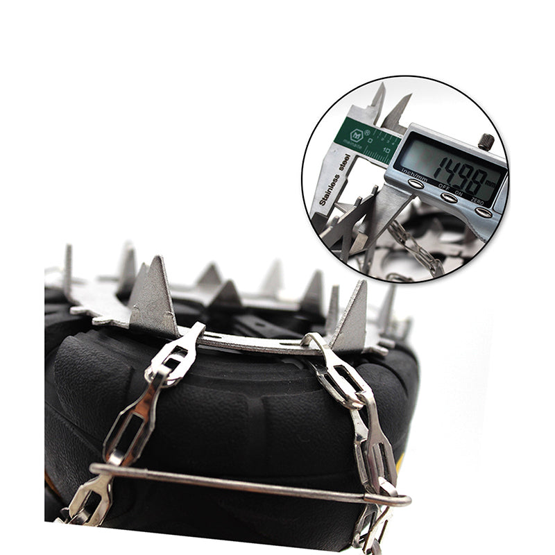 Heavy Duty Chain Linked Ice Crampons Maximum Traction for Icy Terrain