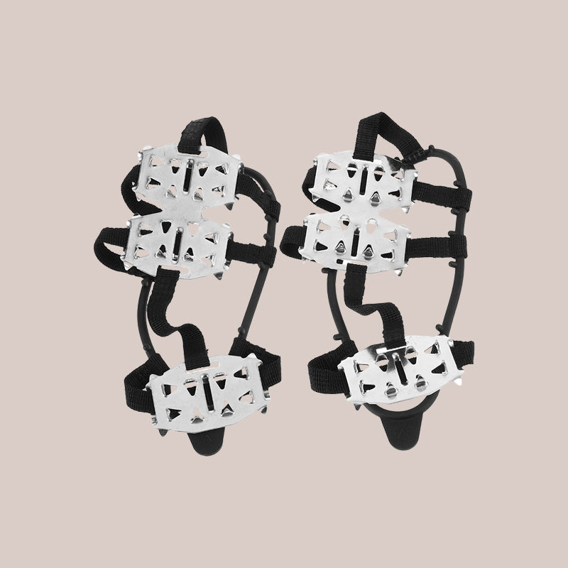 Multi Studded Strap On Ice Crampons Durable Traction Aids for Snowy