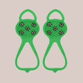 Green Silicone Ice Crampons for Secure Grip