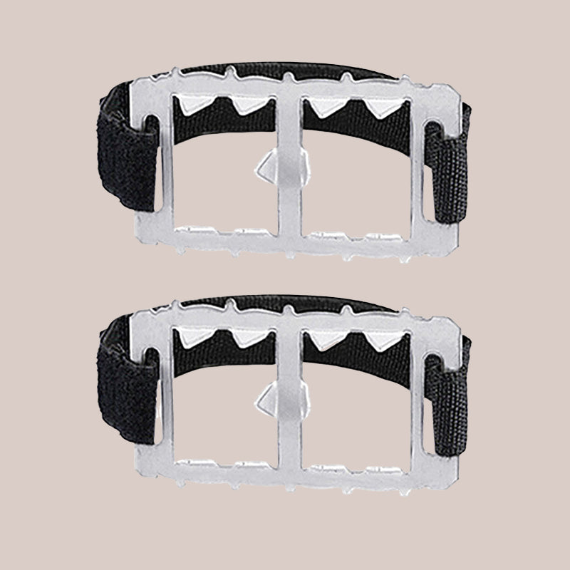 Compact Ice Crampons Lightweight Anti Slip Grips for Winter Walks