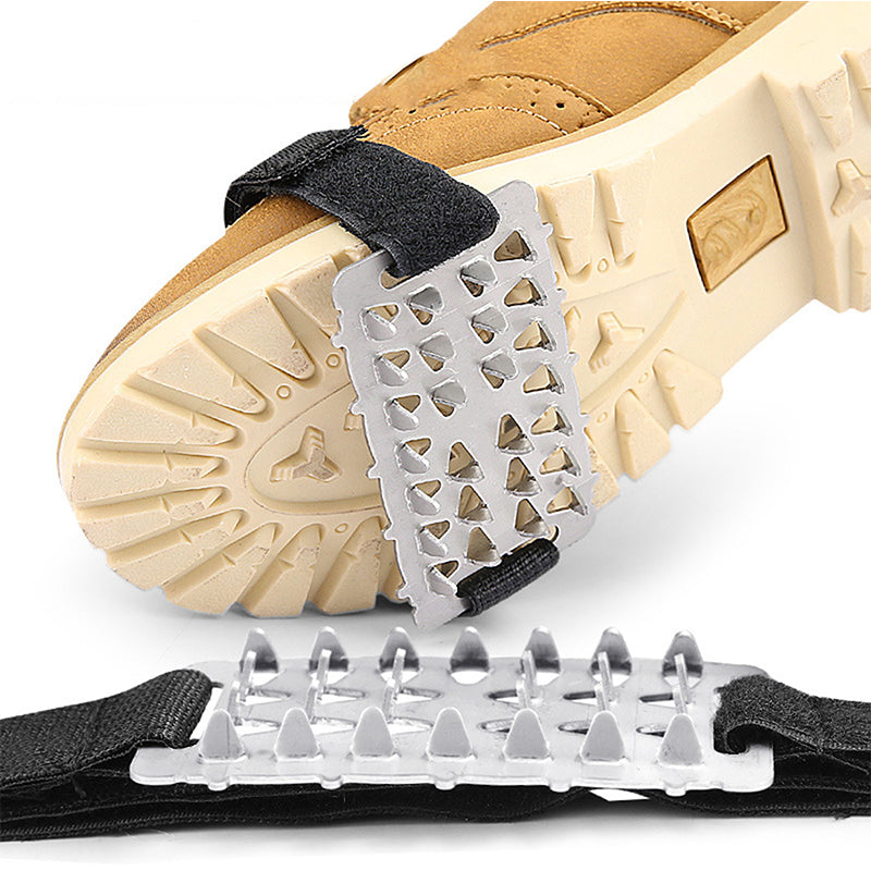 Compact Ice Crampons Lightweight Anti Slip Grips for Winter Walks