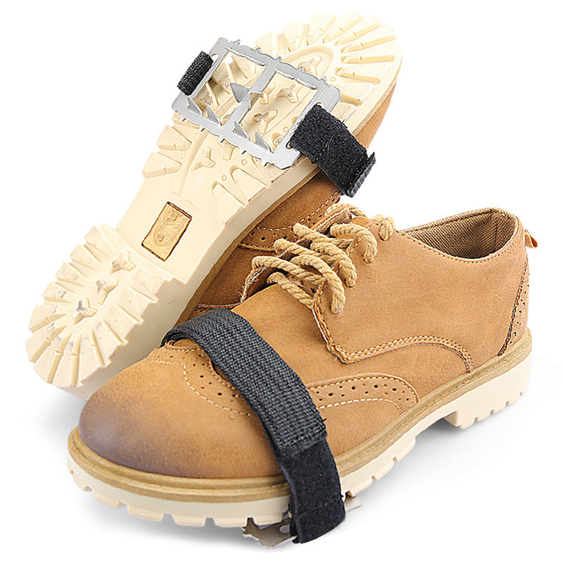 Compact Ice Crampons Lightweight Anti Slip Grips for Winter Walks