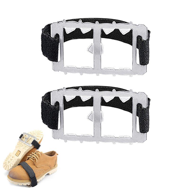 Compact Ice Crampons Lightweight Anti Slip Grips for Winter Walks