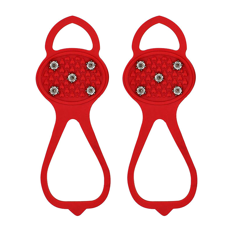 Green Silicone Ice Crampons for Secure Grip