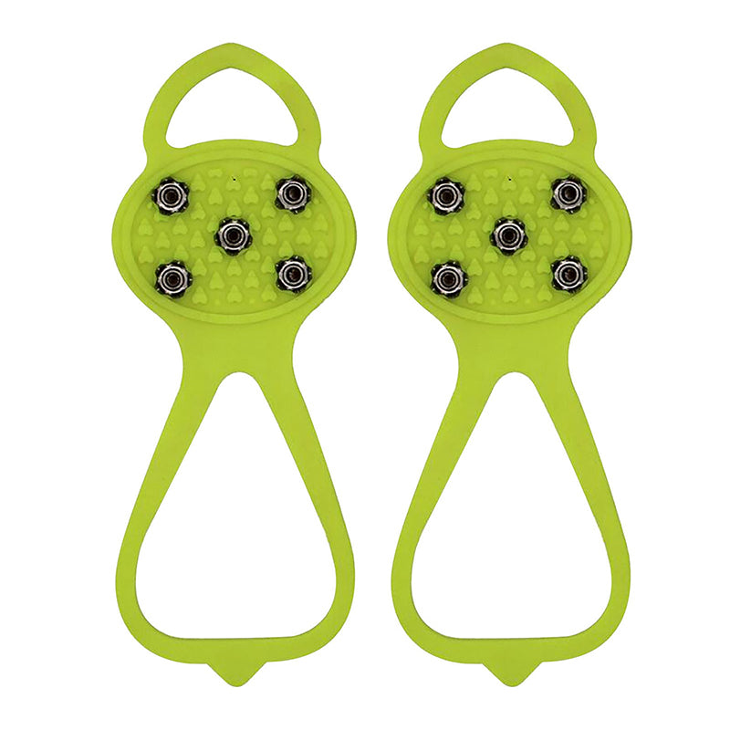 Green Silicone Ice Crampons for Secure Grip