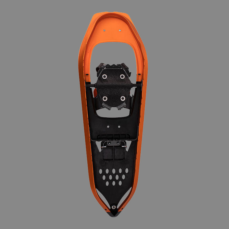 Lightweight Orange Snowshoes for Adults Adjustable Binding Snowshoes for Winter Hiking
