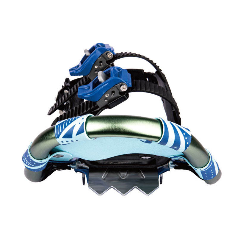 Blue Geometric Snowshoes Durable Snowshoes for Snow Trekking