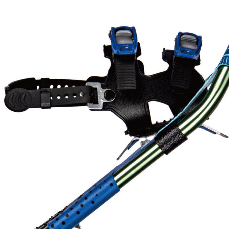 Blue Geometric Snowshoes Durable Snowshoes for Snow Trekking