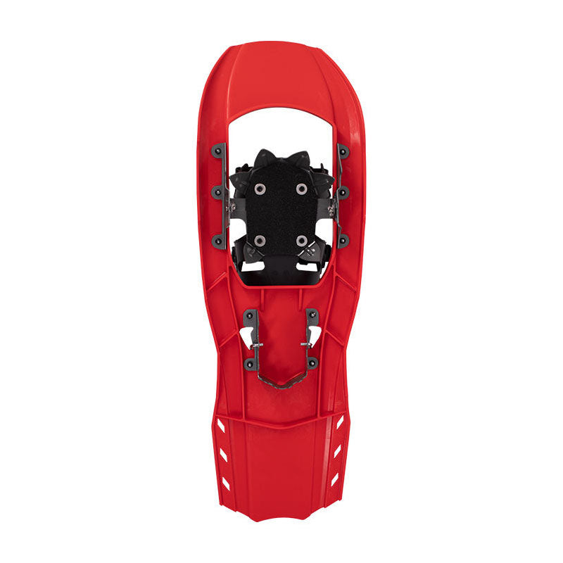 Red Lightweight Snowshoes with Adjustable Binding for Winter Hiking
