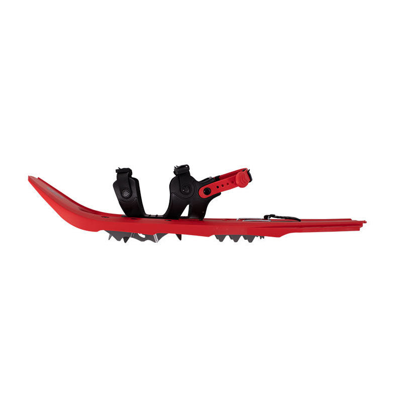 Red Lightweight Snowshoes with Adjustable Binding for Winter Hiking