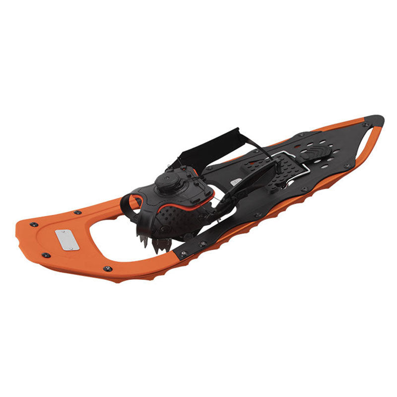 Lightweight Orange Snowshoes for Adults Adjustable Binding Snowshoes for Winter Hiking