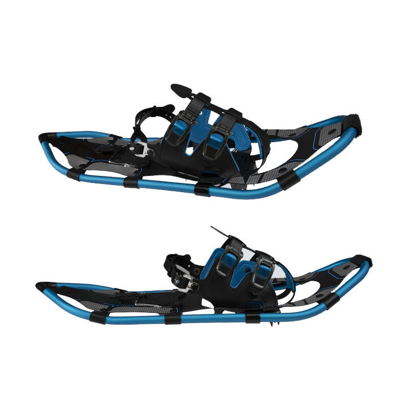 Blue & Black Snowshoes for Adults Lightweight Snowshoes with Strong Traction