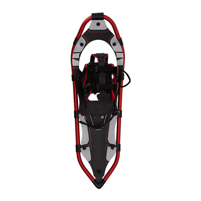Red & Black Snowshoes for Adults Comfortable Snowshoes for Winter Hiking Trips