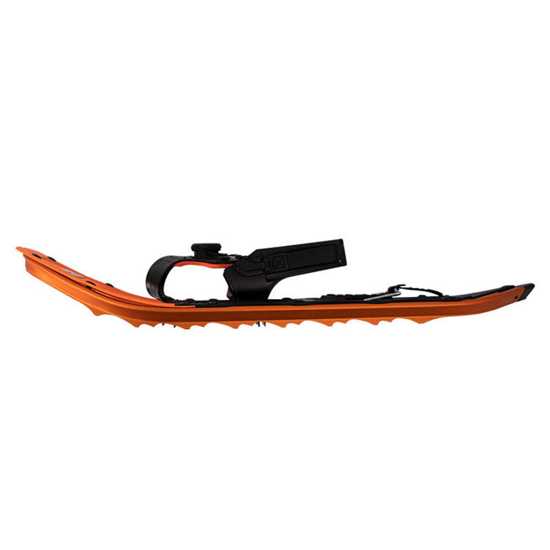 Lightweight Orange Snowshoes for Adults Adjustable Binding Snowshoes for Winter Hiking