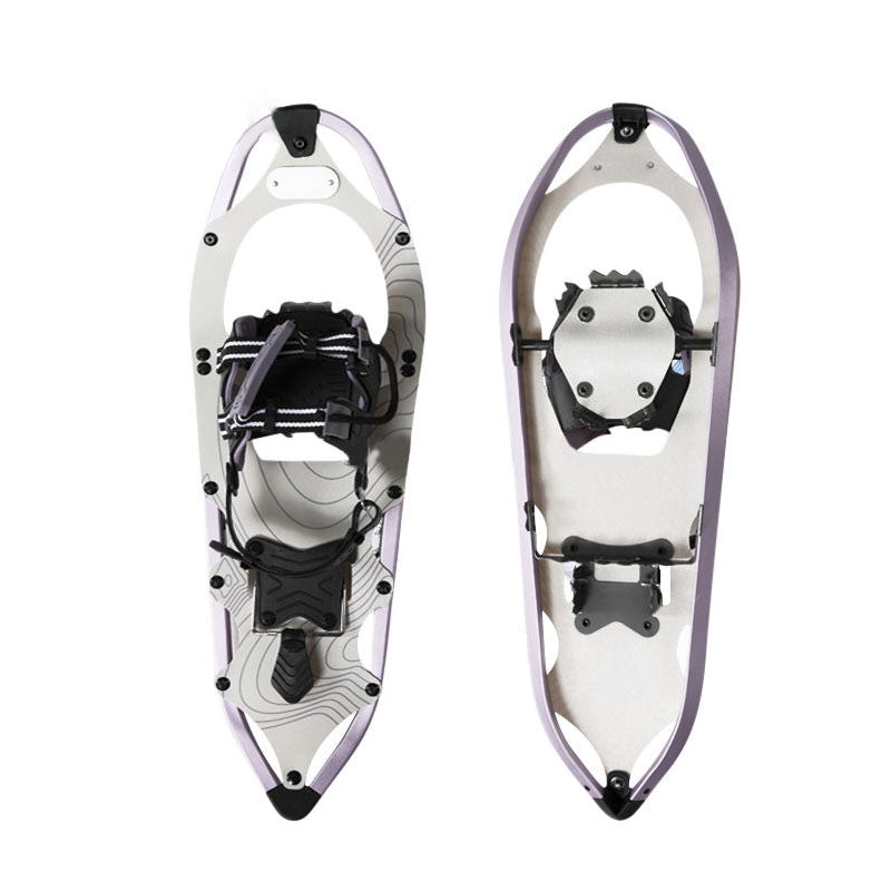 White & Purple Snowshoes for Adults Stylish Snowshoes for Casual Snow Walks