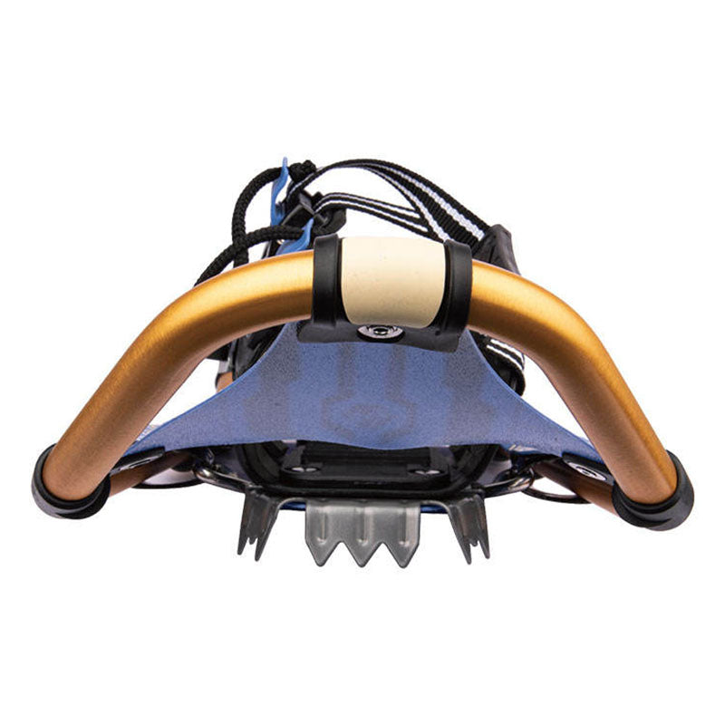 Blue & Gold Patterned Snowshoes for Adults All Terrain Snowshoes with Secure Straps