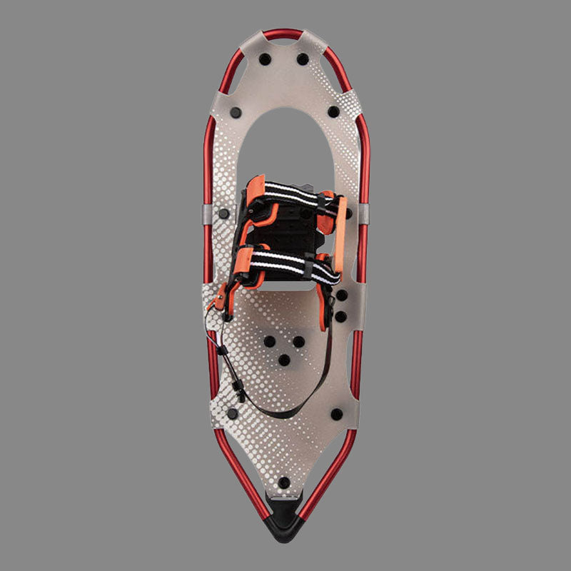 Gray & Red Snowshoes for Adults Lightweight Snowshoes for Winter Trails