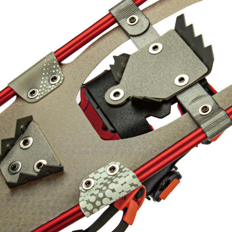 Gray & Red Snowshoes for Adults Lightweight Snowshoes for Winter Trails