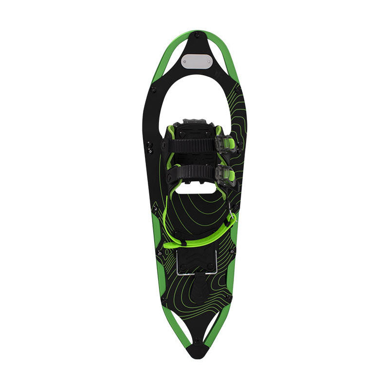 Green & Black Snowshoes for Adults Durable Aluminum Snowshoes for Snow Trails