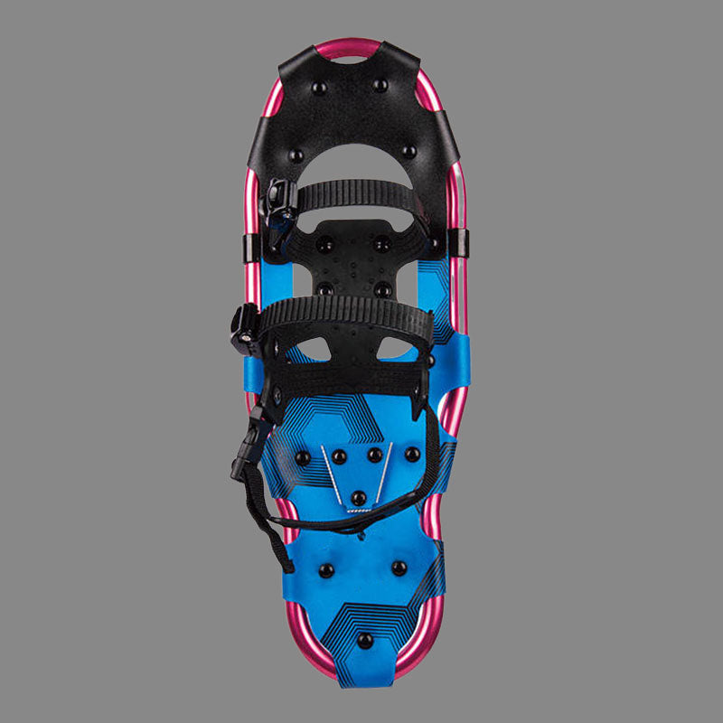Blue & Pink Snowshoes for Adults Winter Hikes