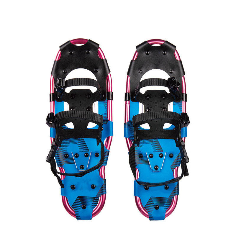Blue & Pink Snowshoes for Adults Winter Hikes