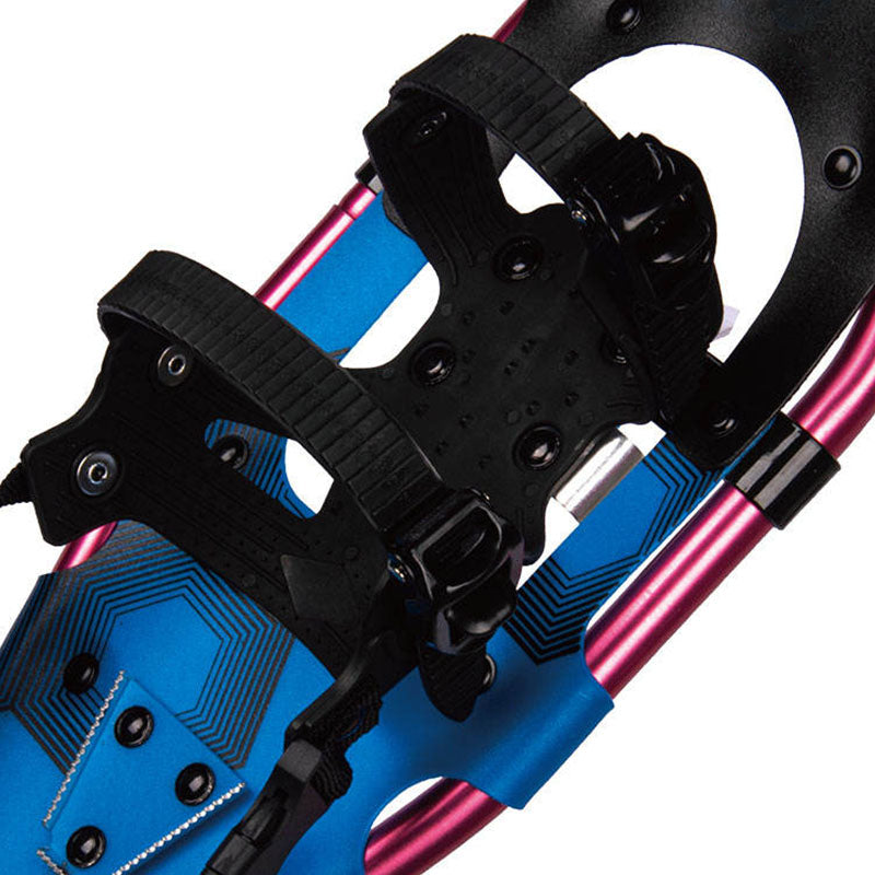Blue & Pink Snowshoes for Adults Winter Hikes